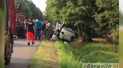 Tragiczny wypadek ukraińskiego autobusu na obwodnicy Garwolina