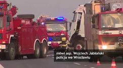 Karambol na autostradzie A4 pod Wrocławiem