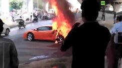 Pożar Lamborghini