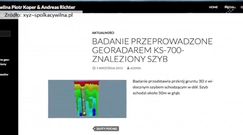 Domniemani odkrywcy "złotego pociągu" opublikowali zdjęcie z georadaru