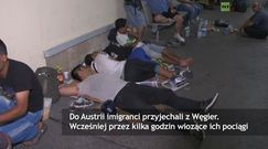 Setki uchodźców koczują na wiedeńskich dworcach