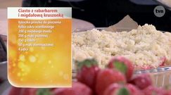 Tarta bez pieczenia z rabarbarem