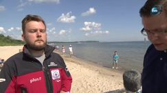 Plażowa opaska chroniąca przed udarem i poparzeniami