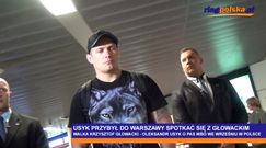 Oleksandr Usyk już w Warszawie