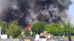 Ogromny pożar w ośrodku dla uchodźców w Dusseldorfie
