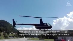 Helikopterem na stację benzynową po paliwo