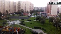 Dwie silne eksplozje w budynku mieszkalnym w Petersburgu