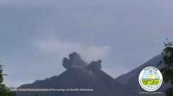 Santiaguito nie śpi. Erupcja wulkanu w Gwatemali