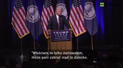 Trump wyrzucił płaczące dziecko ze swojego wiecu