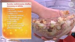 Kaczka nadziewana chałką moczoną w mleku 