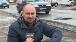 Zniszczenia spowodowane dziurą w drodze