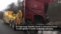 Francja: czołowe zderzenie ciężarówki i busa