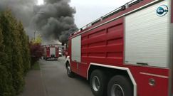 Dym nad Katowicami. W hurtowni zabawek wybuchł pożar