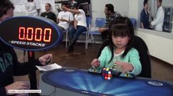 3-latka układa Kostkę Rubika w... 47 sekund