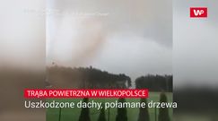 Trąba powietrzna w Wielkopolsce. Zobacz nagranie