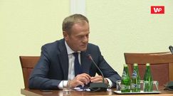 Komisja ds. VAT. Donald Tusk odpowiada na pytania dotyczące Kaczyńskiego i Morawieckiego