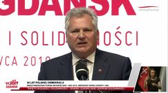 Gdańsk. Obchody 4 czerwca. Aleksander Kwaśniewski uszczypliwie o Andrzeju Dudzie