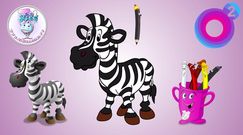 MINI BAMBINI w o2: kolorowanka zebra