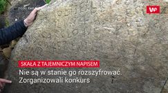 Skała z tajemniczym napisem