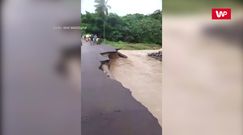 Zniszczona droga na Martynice