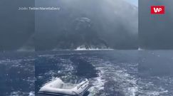Erupcja Stromboli. Nagranie dramatycznej ucieczki na łodzi