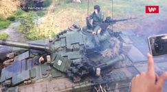 Czołg w potrzasku. Nagranie z Ossowa