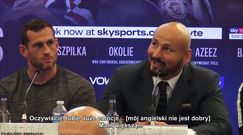 Boks. Chisora - Szpilka. Polakowi zabrakło słów na konferencji. "Mój angielski nie jest dobry"