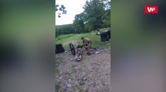 Działo domowej roboty w akcji