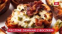 Pieczone ziemniaki z boczkiem