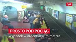 Prosto pod pociąg. Wypadek w argentyńskim metrze