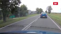 Wyprzedzanie na trzeciego. Nagranie z kamerki