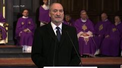 Macierewicz na pogrzebie Olszewskiego: pamiętamy napis "nienawiść" na twojej twarzy