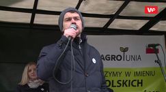 "AGROpowstanie". Rolnicy protestowali przed Pałacem Prezydenckim