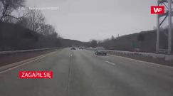 Zagapił się. Wypadek BMW i ciężarówki