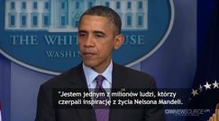 Barack Obama żegna Nelsona Mandelę