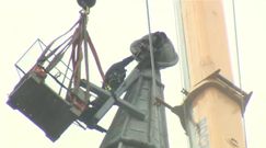 Wichura zerwała krzyż z kościoła w Łodzi