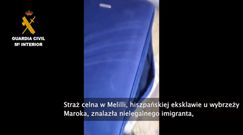 Imigrant ukryty w walizce