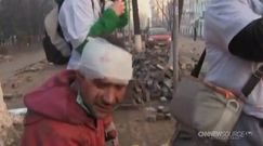 Film z Kijowa. 'Dziewczynie rękę złamali'