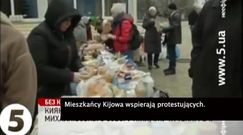 Mieszkańcy Kijowa wspierają protestujących