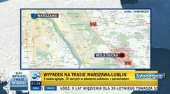 Zderzenie samochodu osobowego i autobusu