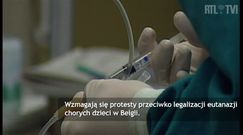 Protesty przeciwko eutanazji w Belgii