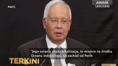 Premier Malezji o zaginionym boeingu