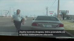Kierująca samochodem prawie zabiła policjanta