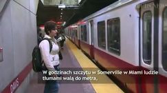 Lunatykowała i spadła na tory