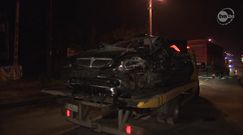 Wypadek w Wieliczce. Kierowca zakleszczony w aucie