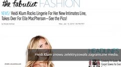 Heidi Klum promuję swoją linię bielizny