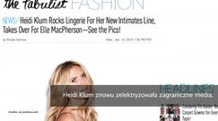 Heidi Klum promuję swoją linię bielizny