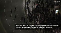 Starcia demonstrantów z policją w Lipsku