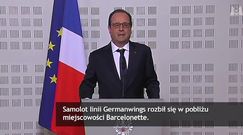 Hollande: samolot spadł w trudnym terenie