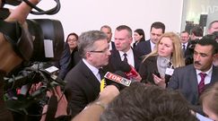 Komorowski: solidaryzujemy się z ofiarami